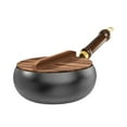 thumbnail image 5 of Fiocias Nonstick Fry Handle Multipurpose Gas Cookware Frying Wok Pan Flat Bottom Wok for wood lid, 5 of 9