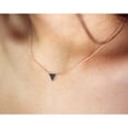 thumbnail image 4 of Kobelli Collier Triangle Diamant Noir 14k Or Rose, 4 of 4
