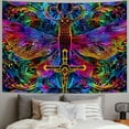 thumbnail image 2 of Orinice Dragon Cross Psychedelic Tapestry Wall Hanging Unique Style Graphic Tapestries Home Wall Decor Art for Living Room Bedroom Apartment Farmhouse Dorm 50x40inch, 2 of 6