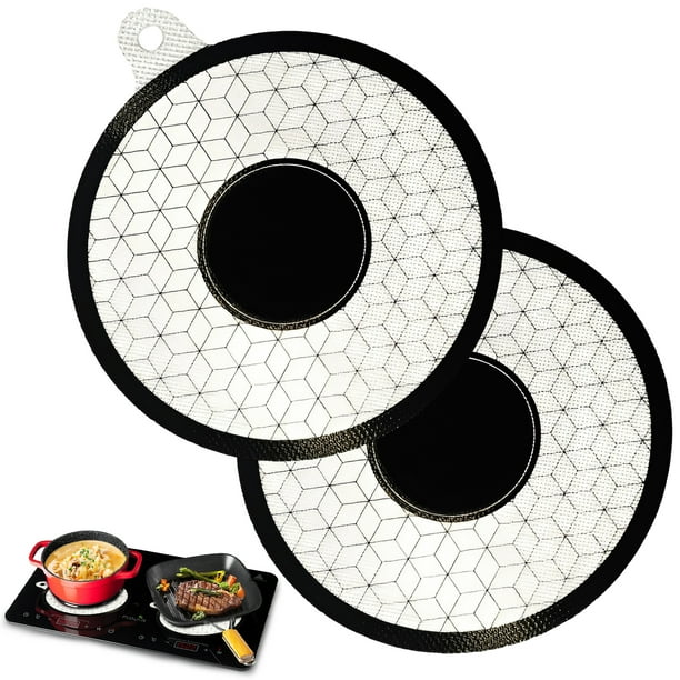 Cateissary 2 pack/lote almohadilla de silicona para cocina de silicona de alimentaria fácil de limpiar Protector para placa de inducción Cocina y Comedor dos 20 centímetros