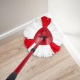 thumbnail image 5 of Pack Mop Heads Compatible con Vileda 2 en 1 Turbo Mop Cabezal de Recambio, Rojo, Blanco., 5 of 5
