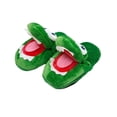 thumbnail image 1 of Zapatillas de algodón para el hogar con forma de cocodrilo, peluche, anime, tamaño 25 cm, 1 of 2