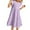 Light Purple, variant on Kiijoy Big Girls Summer Polka Dots Short Sleeve Dress Relaxed Fit Casual A-Line Dress
