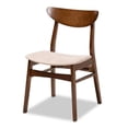 thumbnail image 2 of Mid-Century Modern Transitional Fabric Upholstered 5-Piece Dining Set with Faux Marble Dining Table, 2 of 9