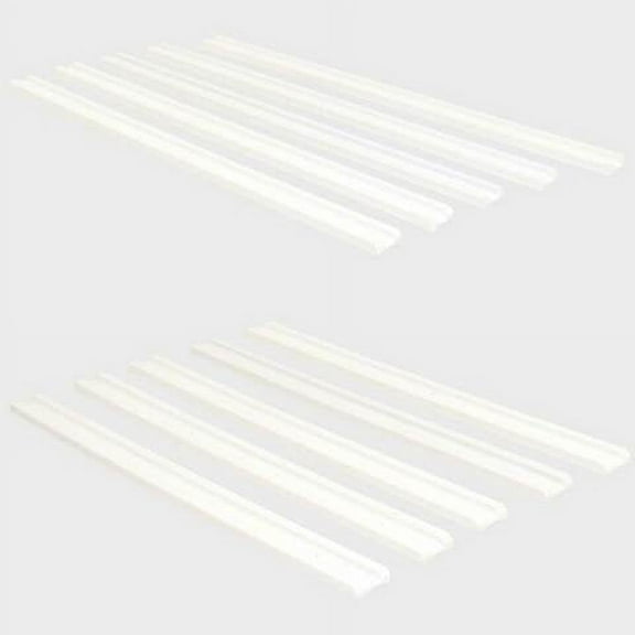 Taco Metals Boat Trailer Bunk Slicks P05-06W | 2FT White (Set of 10)