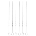 thumbnail image 3 of Barbecue Sign Steel Needle, Twist Durable 10pcs Flat Sign Barbecue Needle  for Meat, 3 of 8