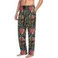 thumbnail image 5 of GZHJMY Russian Flower Print Men's Pajama Pants, Soft and Comfortable Lounge Sleep Bottoms with Pockets, Men's Sleepwear with Custom Print, Medium, 5 of 7