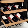 thumbnail image 4 of Foxnovo Wine Cooler Refrigerator Elegant Design Ample Storage 33 Bottles, 4 of 13