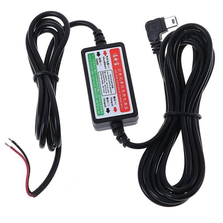 Car dash camera cam hard wire kit mini USB for car camcorder DVR 12V/24V to 5V