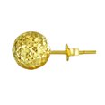 thumbnail image 3 of Wellingsale Ladies 14k Yellow Gold Polished Ball Earrings, 3 of 7
