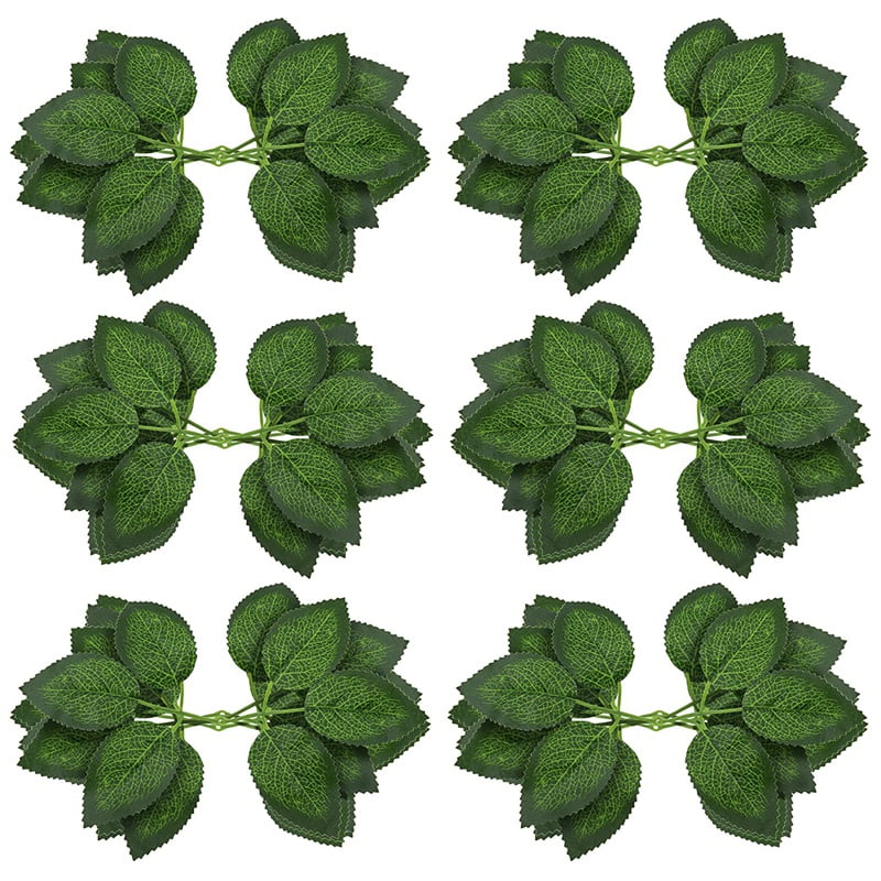 Artificial Leaves for Roses Decorations 36 Silk Green Roses Flowers