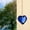 Blue, variant on Emdiqzs Car Accessories Car Decor, Heart Crystal Hanging Ornament, For Rearview Mirror, Multi Color
