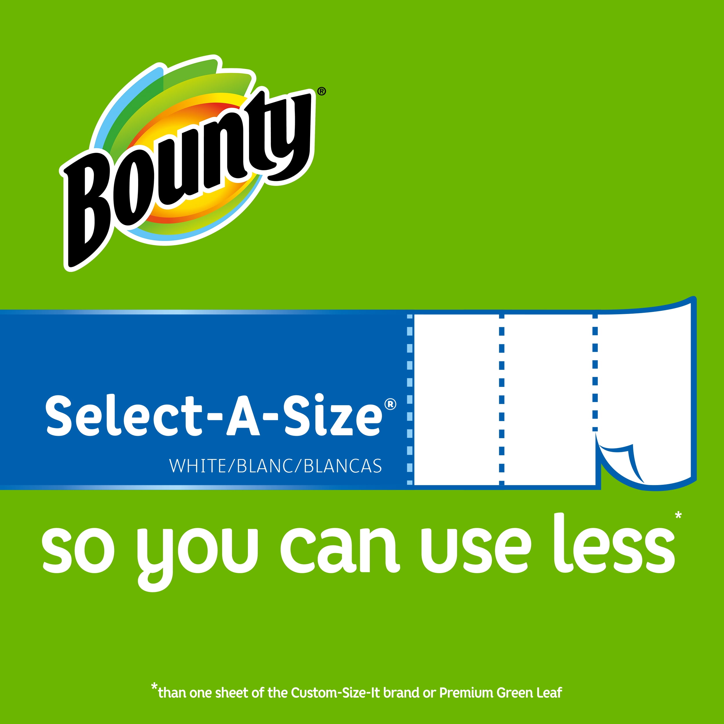 NEXPOW Select-A-Size Paper Towels, White, 2 Bulk Rolls = 4+ Regular Rolls