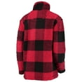thumbnail image 4 of Women's G-III 4Her by Carl Banks Red/Black Chicago Blackhawks Plaid Sherpa Quarter-Zip Jacket, 4 of 4