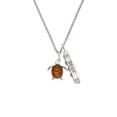 thumbnail image 2 of Delight Jewelry Silvertone Turtle with Resin Body Silvertone Best Friends Forever Bar Charm Necklace, 23", 2 of 4