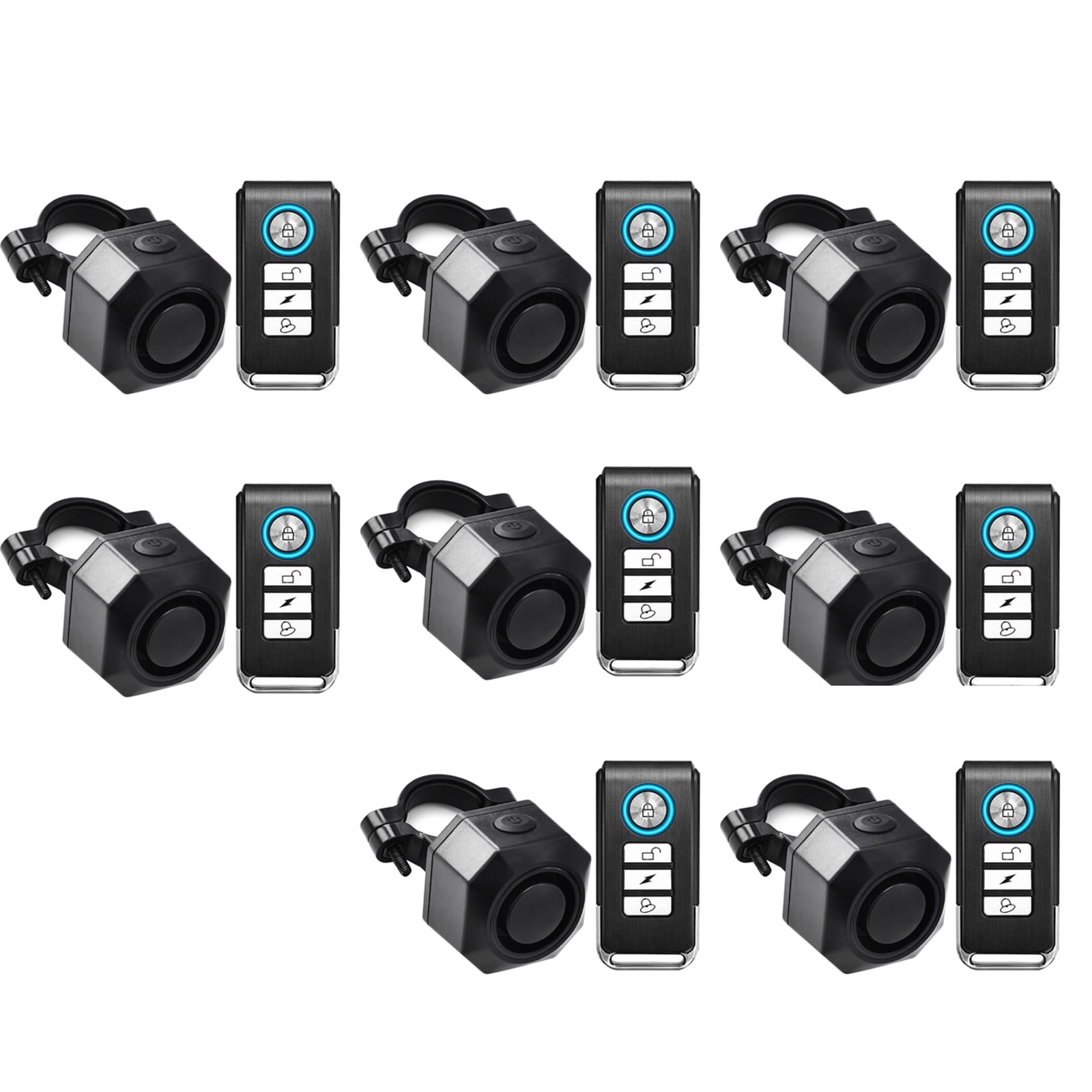 GREENCYCLE Alarm E-scooter,Electric Bike Alarm with Remote Controller,Car Vibration Alarm USB,IP65 Waterproof Outdoor Cycle Security Alert,Safety Alarms for Vehicle Trailers and Motorcycles,8PK
