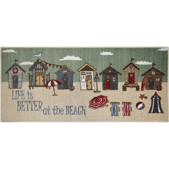 Mayberry Rug Cozy Cabin Better at the Beach CC5278 Rectangle 3x4