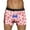 Pink, variant on JHHLSF Mens Valentines Day Printed Underwear Style Red Bubble Special Love Rose Shorts Mid Waist Purple,3XL