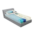 thumbnail image 2 of Ambesonne Nautical Fitted Sheet & Pillow Sham Set, Marine Starfish, Twinxl, Blue White, 2 of 2