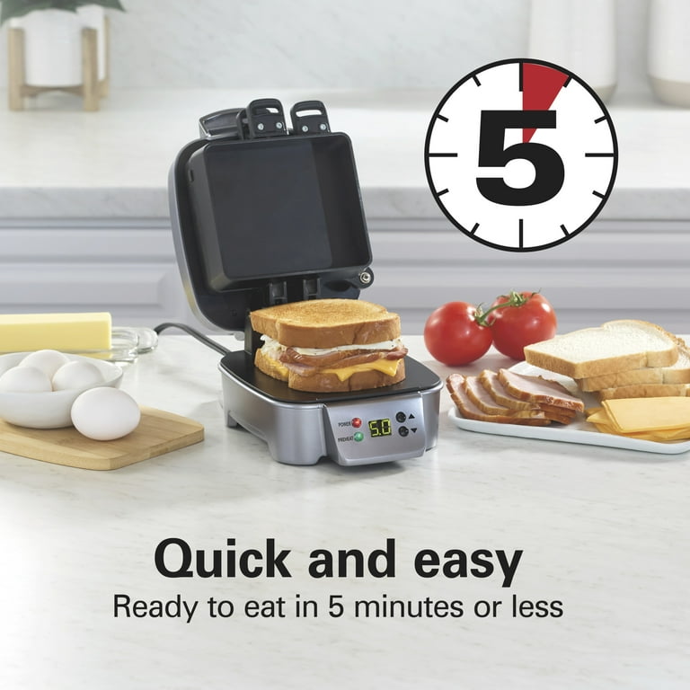 アメリカントースト　Hamilton Beach Hamilton Beach, Sandwich Maker, Compact Storage, Hot Sandwich
