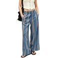 thumbnail image 2 of Stralyhd Wide Leg Pants Women Business High Waisted Palazzo Pants 2026 Summer Dressy Casual Trousers Pleated Long Straight Suit Pant with Pockets Blue XXL, 2 of 5