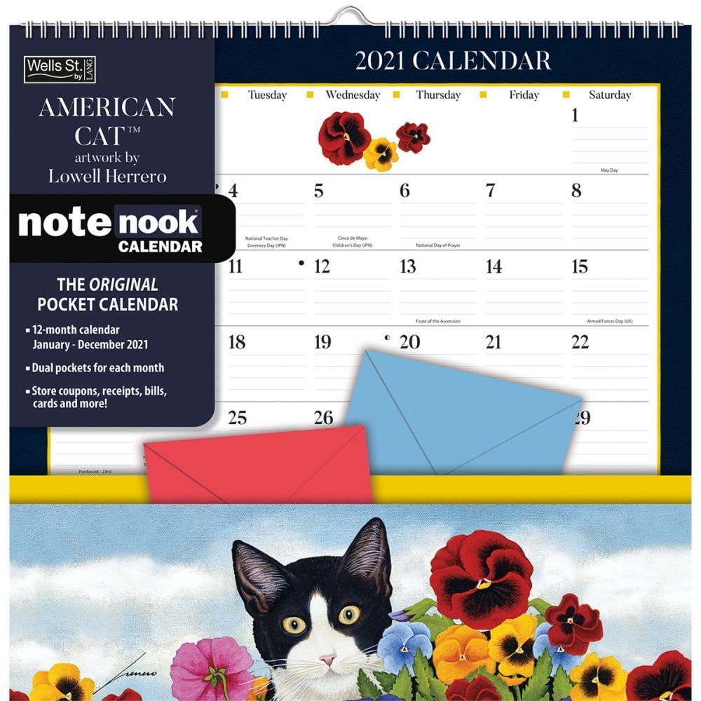 Кэт 2021. Календарь Nook. Lowell Herrero American Cat.
