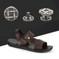 thumbnail image 5 of 10Pieces Fashionable Metal Shoe Buckles For Men's Leather Sandals 1.3cm Diameter Replacement Rivets Screw Studs Buttons, 5 of 8