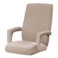 thumbnail image 3 of Durable Stretch Waterproof Office Chair Cover, High Back Computer Chair Slipcovers, for Universal Rotating Chair with Armrest Cover Khaki XL, 3 of 10