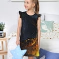 thumbnail image 4 of Fotbe Glowing Snake Dark Forest Vestido de Dormir para Niñas de 3 a 10 Años, Mangas Cortas, Estilo Princesa, Pijama Camisón con Mangas Voladas-Small, 4 of 6