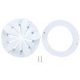 thumbnail image 1 of 8 Inch Round Shape Anti Clip Hair Pool Main Drain Swimming Pool Accessories Fittings White, 1 of 8