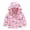 Pink, variant on Piuwrlz Toddler Outerwear Raincoat Jacket for Kids Boys Girls Long Sleeve Rain Coat Printed Hooded Windbreaker Hot Pink Size 5-6 Years
