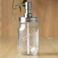 thumbnail image 5 of 480ml Bathroom Lotion Liquid Soap Stainless Steel Mason Jar Dispenser with Brush, 5 of 8