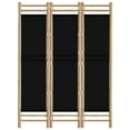 thumbnail image 2 of vidaXL Folding 3-Panel Room Divider 120 cm Bamboo and Canvas, 2 of 5