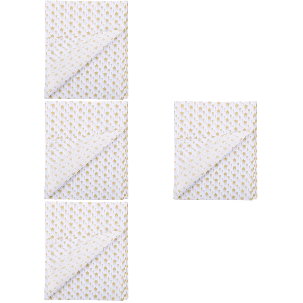 4 Pack Metallic Tissue Paper Wrapping Simple Color Present Wrapper Child