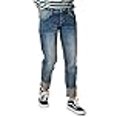 thumbnail image 3 of Carve Designs Carson Boyfriend Jeans for Women - Mid-Rise & Relaxed Fit Favorite Fade 2, 3 of 4
