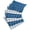 Blue, variant on Design Imports CAMZ33324 Aqua Combo Windowpane Dishcloth - Set of 6