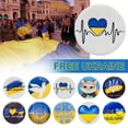 thumbnail image 2 of Wmool Ukraine Badge Ukrainian Flag Pin Baed Badge 44mm Brooch, 2 of 9
