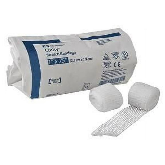 Curity Stretch Bandage 4" x 75", Box of 12, 6 Pack