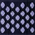 thumbnail image 1 of Ahgly Company Indoor Square Abstract Blue Modern Area Rugs, 3' Square, 1 of 4