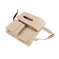 thumbnail image 3 of Bolsa colgante para asiento trasero de coche, organizador de almacenamiento multifunción, cierres de gancho y bucle, gran capacidad, color Beige, 3 of 8