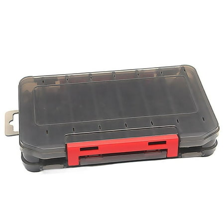 QenASHaing Fishing Tackle Box 2 Sizes 4 Colors Durable Portable Storage for Gear Bait Accessories on Outdoor Trips Boat Shore