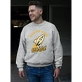 thumbnail image 2 of Out of This World - Alien Emoji Rocket Adventure Graphic Men's Sweatshirt, 2 of 4