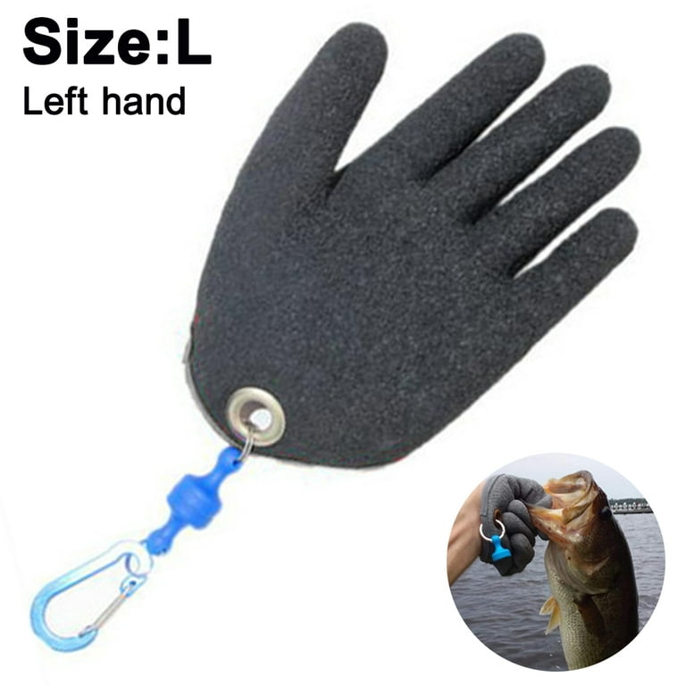 Fishing Gloves with Magnet Release, Fisherman Professional Catch Fish  Gloves Fishing Puncture Proof Gloves, Cut & Puncture Resistant with  Magnetic