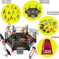 JDS Toy Store 32Piece Mini Wrestling Playset with Action Figures and