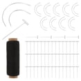 thumbnail image 3 of CIMAXIC 71pcs Wig Making Needles Set, Wig T & C Curved Needles with 260 Yard Thread for Wig Making, Blocking Knitting, Modelling and Crafts,2.01"X0.04"X0.59", 3 of 5