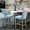 Light Blue, variant on Mid-century Style, Hand-made Backrest - For Bar, Unique Appeal