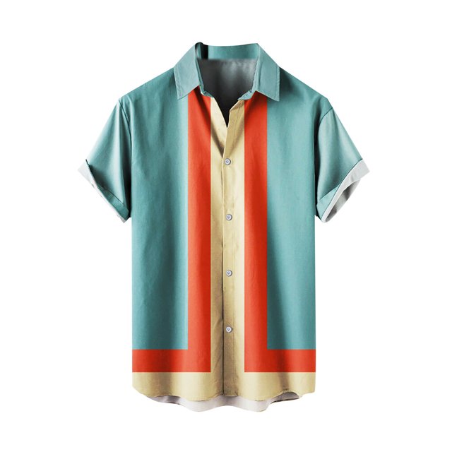 Camisas s Para Hombre Manga Corta Camisas florales para hombre Camisas de playa con botones para vacaciones tropicales (Light Blue, L)