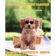 thumbnail image 3 of Gafas de sol para perros de raza pequeña, protección UV en forma de corazón, gafas de sol para perros con correa ajustable, gafas impermeables para perros, mascotas, cachorros, gafas de sol para perros a prueba de viento, color negro Sincero Electrónica, 3 of 7