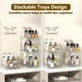thumbnail image 3 of Kisportee 2 Pack Under Sink Organizer, 2 Tier Pull-Out Bathroom Organizers and Storage,  Kitchen Cabinet Organizer for Pantry, Kitchen, 3 of 10
