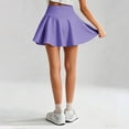 thumbnail image 4 of Krdevn Girls Tennis Skirt with Built In Shorts and Ball Pocket Elastic Waist Athletic Skort,13-14 Years, 4 of 5